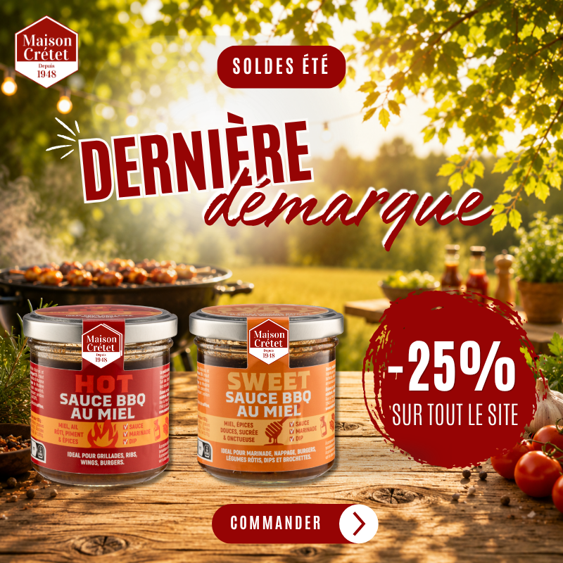 SOLDES ETE 2026 : -25% sur tout le site -  Remise automatiquement appliquée dans le panier